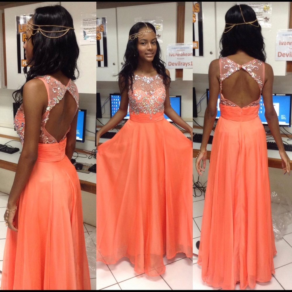 Orange Prom Dress